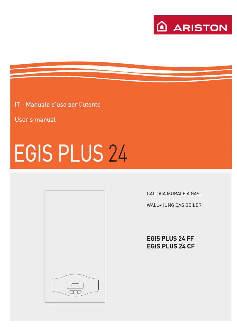 Page 1 de la notice Manuel utilisateur Ariston Thermo EGIS PLUS 24 CF GPL