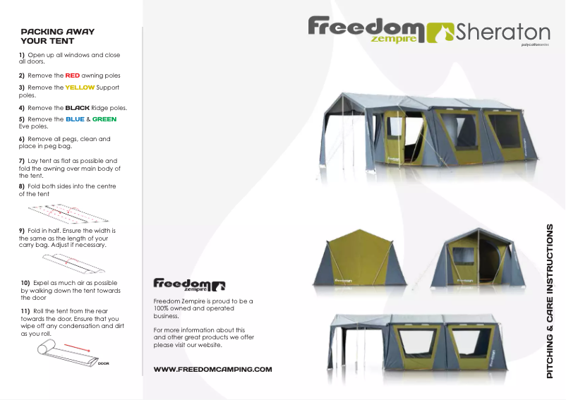 Page n°1 - Manuel utilisateur Zempire Sheraton