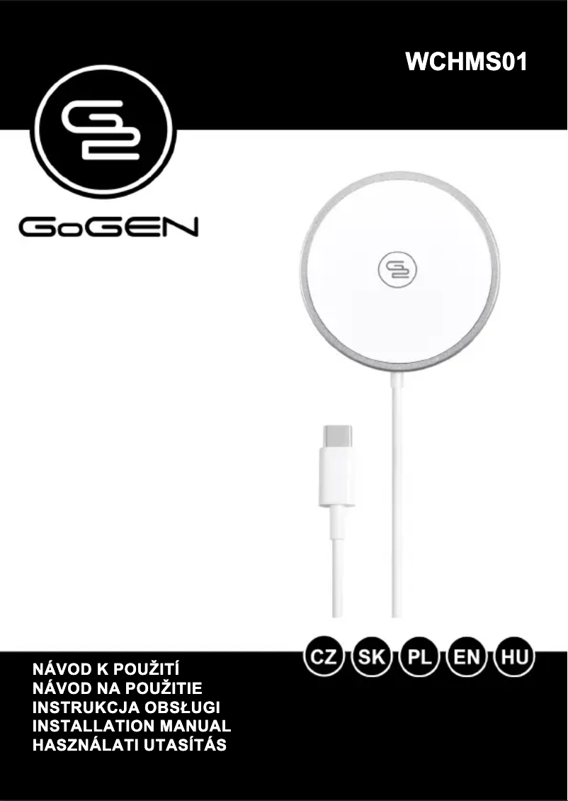 Page 1 de la notice Manuel utilisateur GoGen WCHMS01