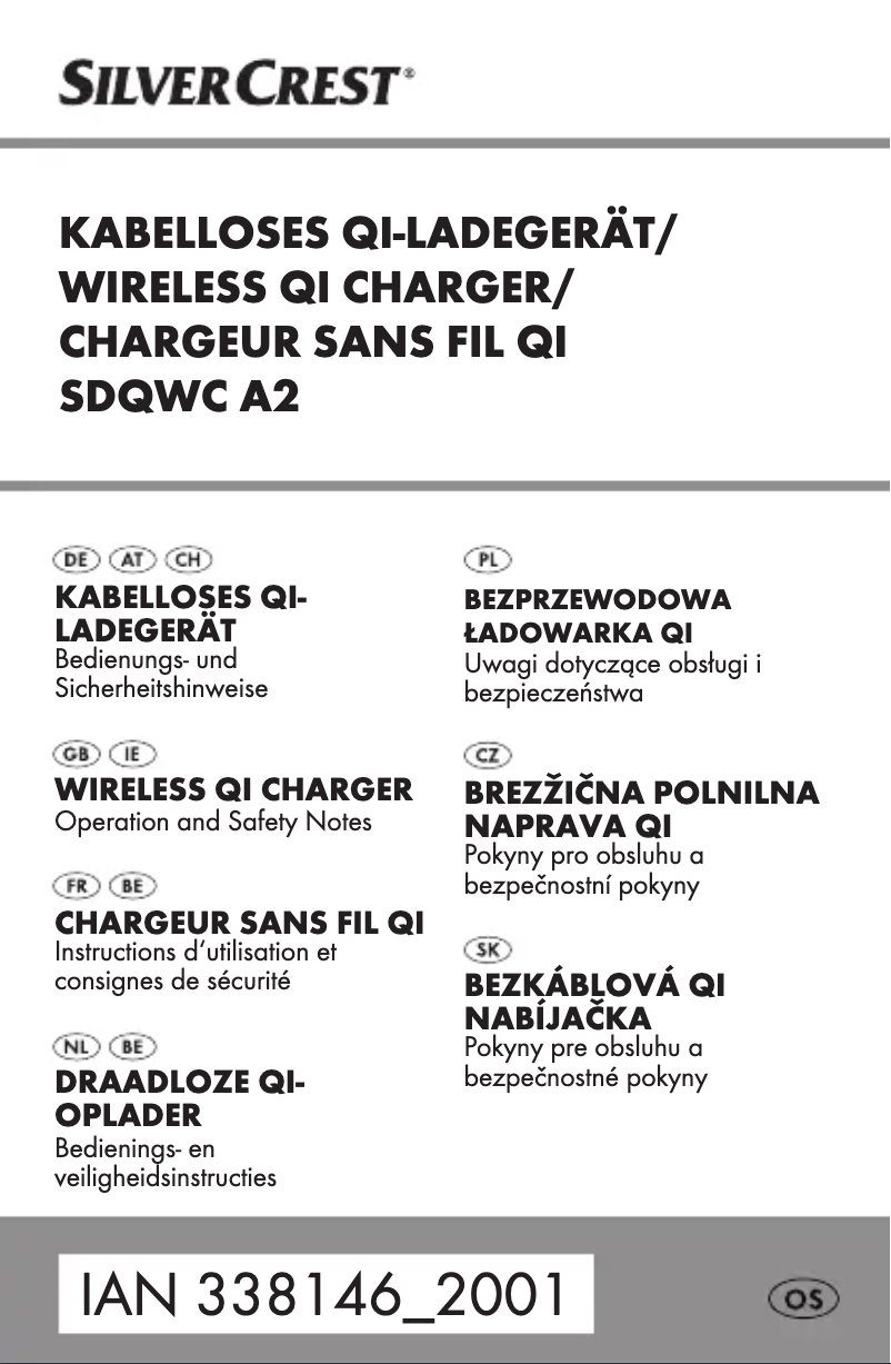 Image de la première page du manuel de l'appareil SDQWC A2