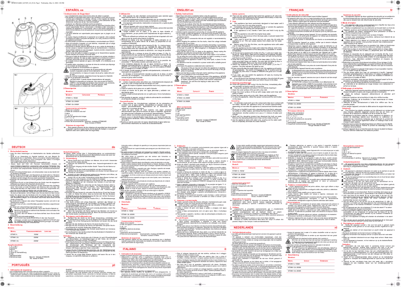 Page n°1 - Manuel utilisateur Solac KT5865