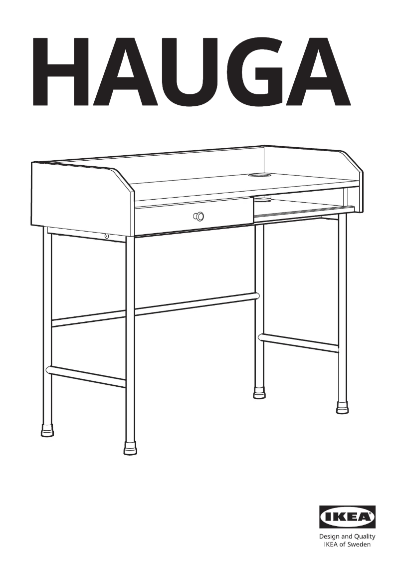 Page 1 de la notice Manuel utilisateur Ikea HAUGA 604.776.74