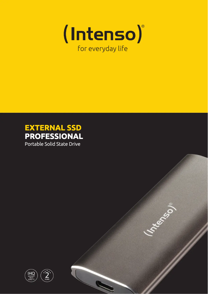 Page n°1 - Fiche technique Intenso External SSD Professional