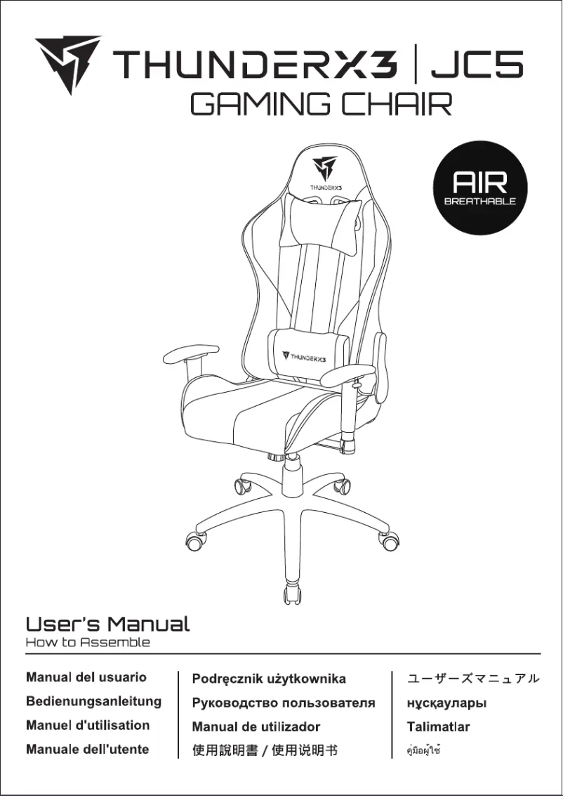 Page 1 de la notice Manuel utilisateur Thunder X3 EC3
