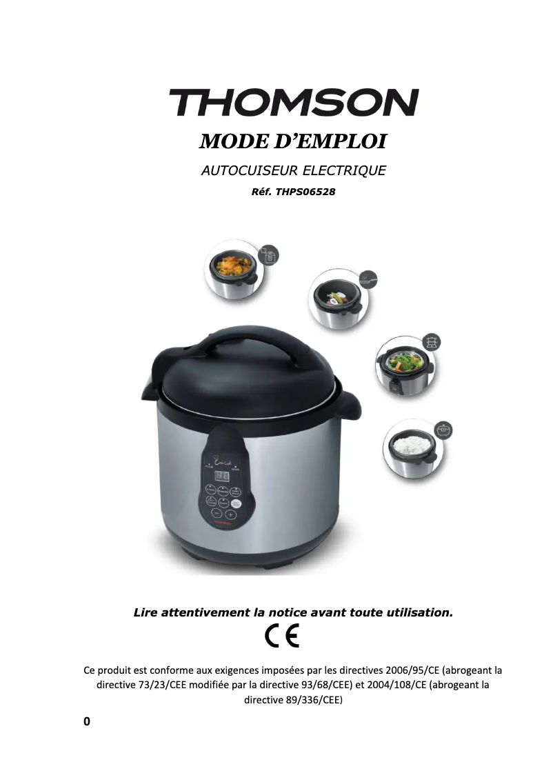 Imagen de la primera página del manual del dispositivo THPS06528