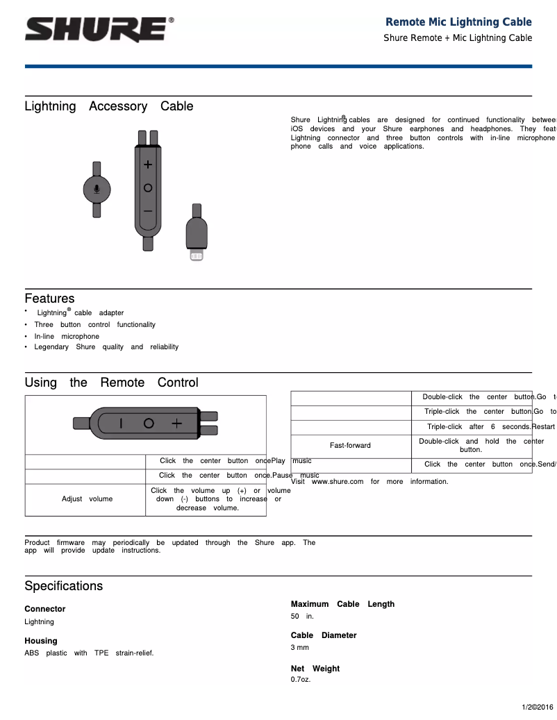 Image de la première page du manuel de l'appareil RMCE-LTG