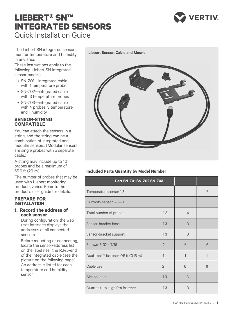 Page n°1 - Manuel utilisateur Emerson SN-3C