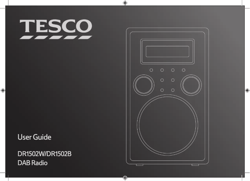 Page 1 de la notice Manuel utilisateur Tesco DR1502B