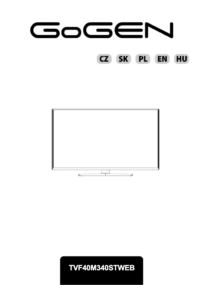Page 1 de la notice Manuel utilisateur GoGen TVF40M340STWEB