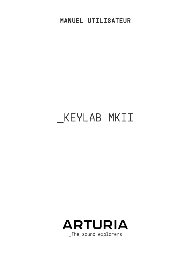 Página 1 del manual Manual de usuario Arturia Keylab 88 MkII