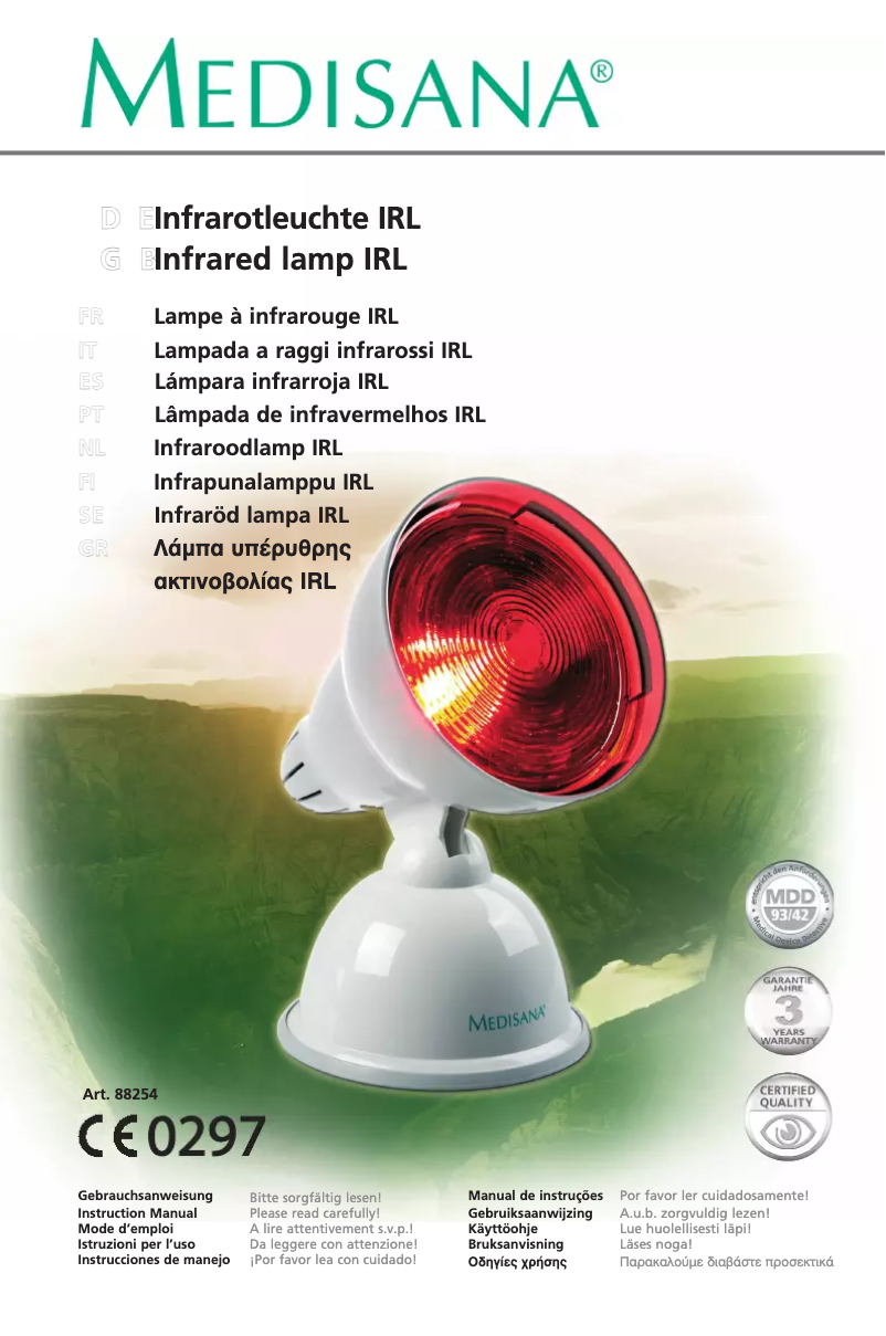 Page n°1 - Manuel utilisateur Medisana IRL