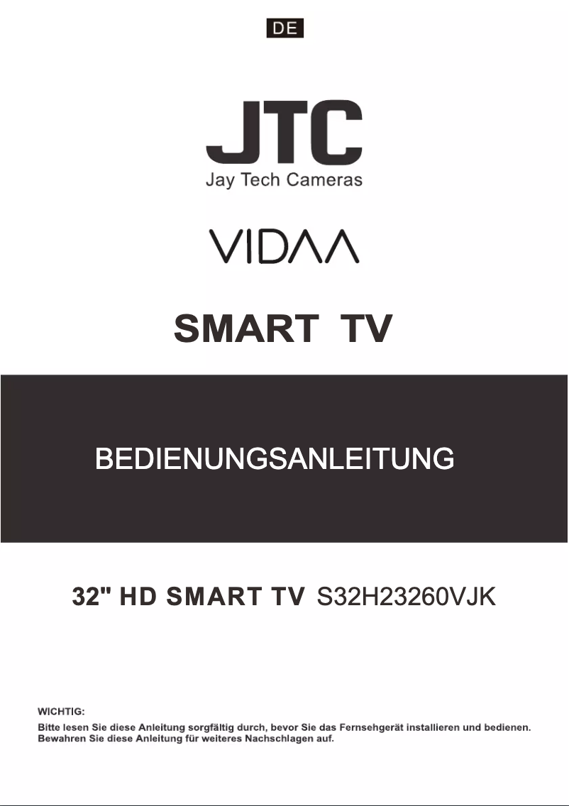 Page n°1 - Manuel utilisateur Jay-Tech S32H23260VJK