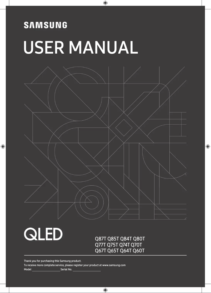 Image de la première page du manuel de l'appareil GQ75Q85TGT