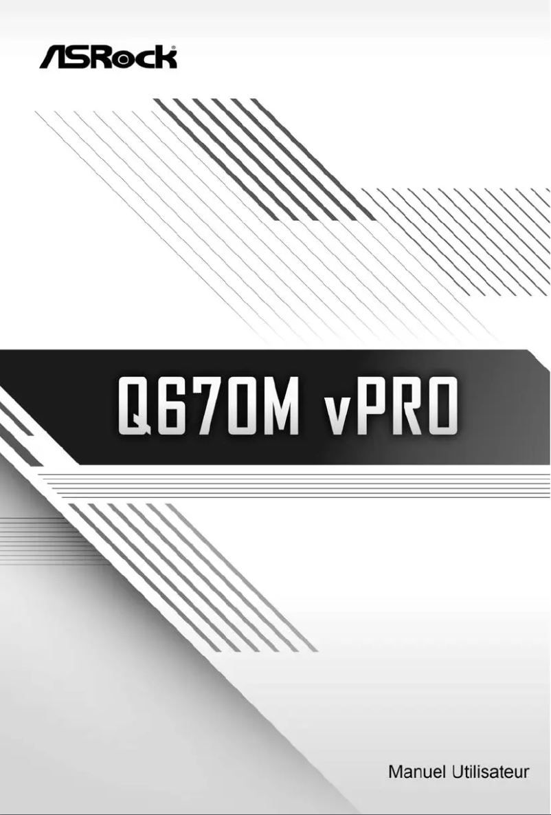 Image de la première page du manuel de l'appareil Q670M vPro