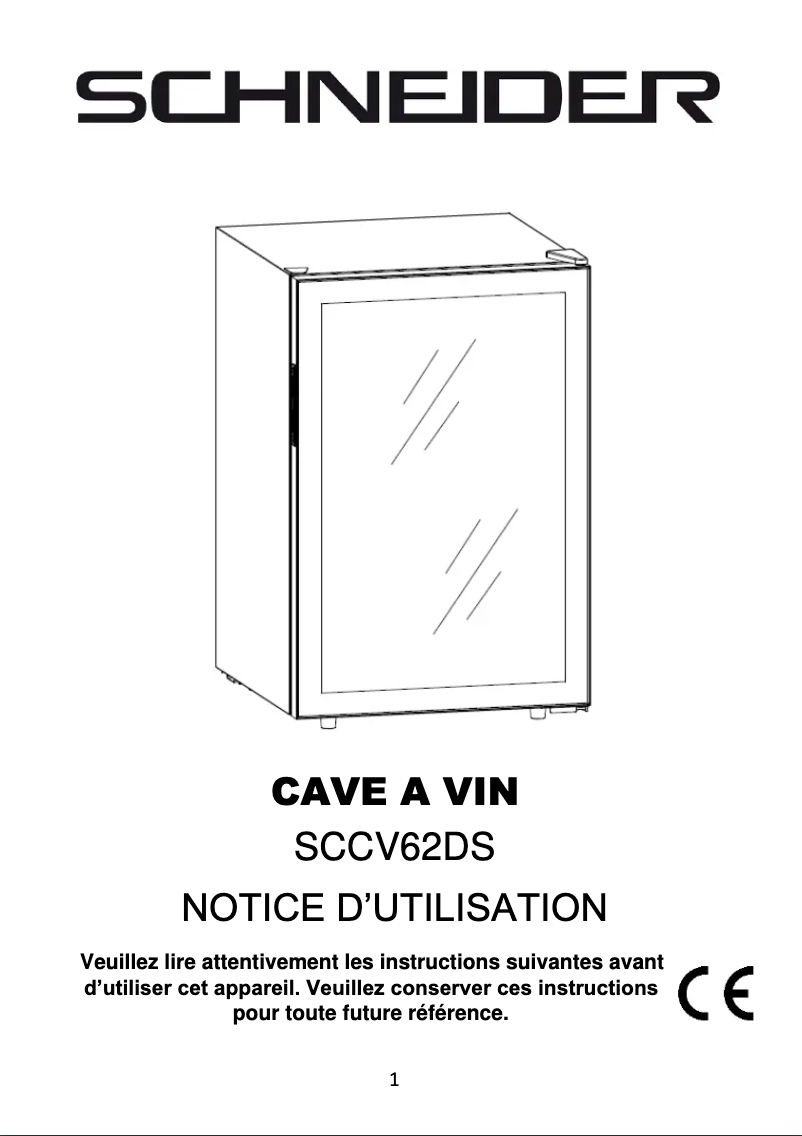 Image de la première page du manuel de l'appareil SCCV62DB