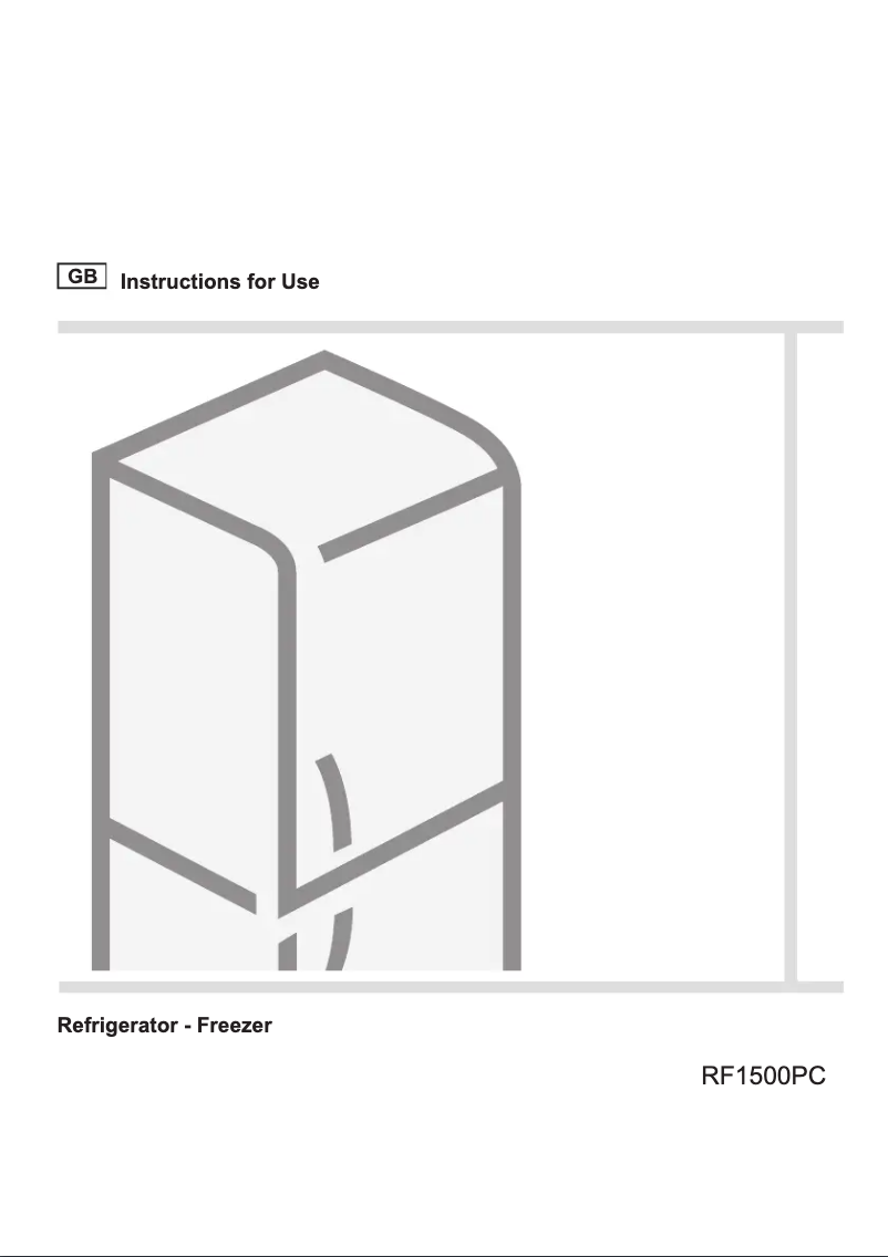 Image de la première page du manuel de l'appareil RF1500PC