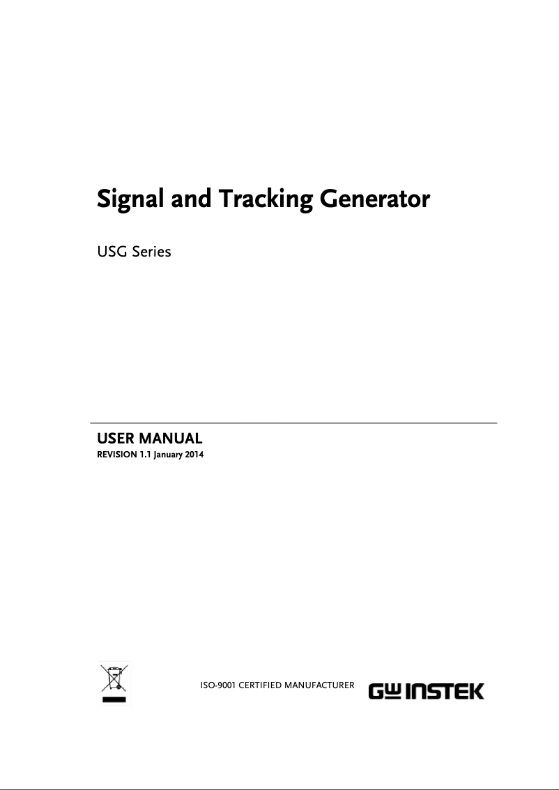 Image de la première page du manuel de l'appareil USG-LF44