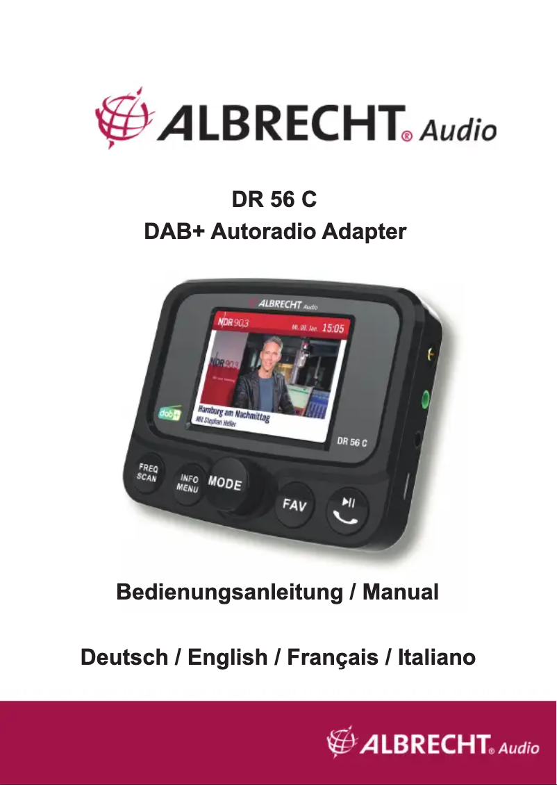 Página 1 del manual Manual de usuario Albrecht DR 56