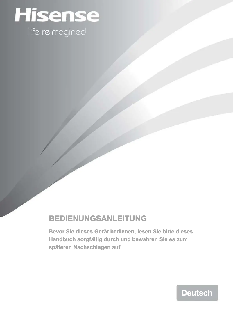 Page 1 de la notice Manuel utilisateur Hisense MS91518FC