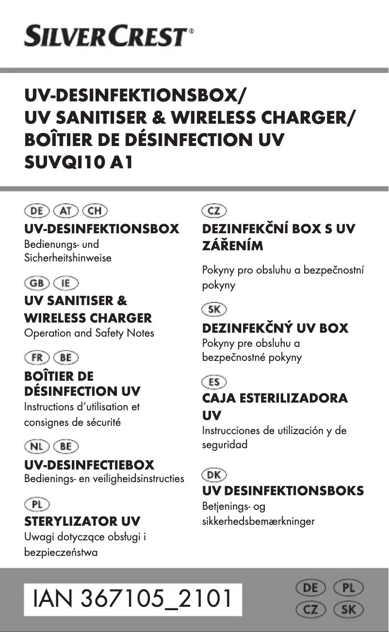 Page n°1 - Manuel utilisateur SilverCrest SUVQI10 A1