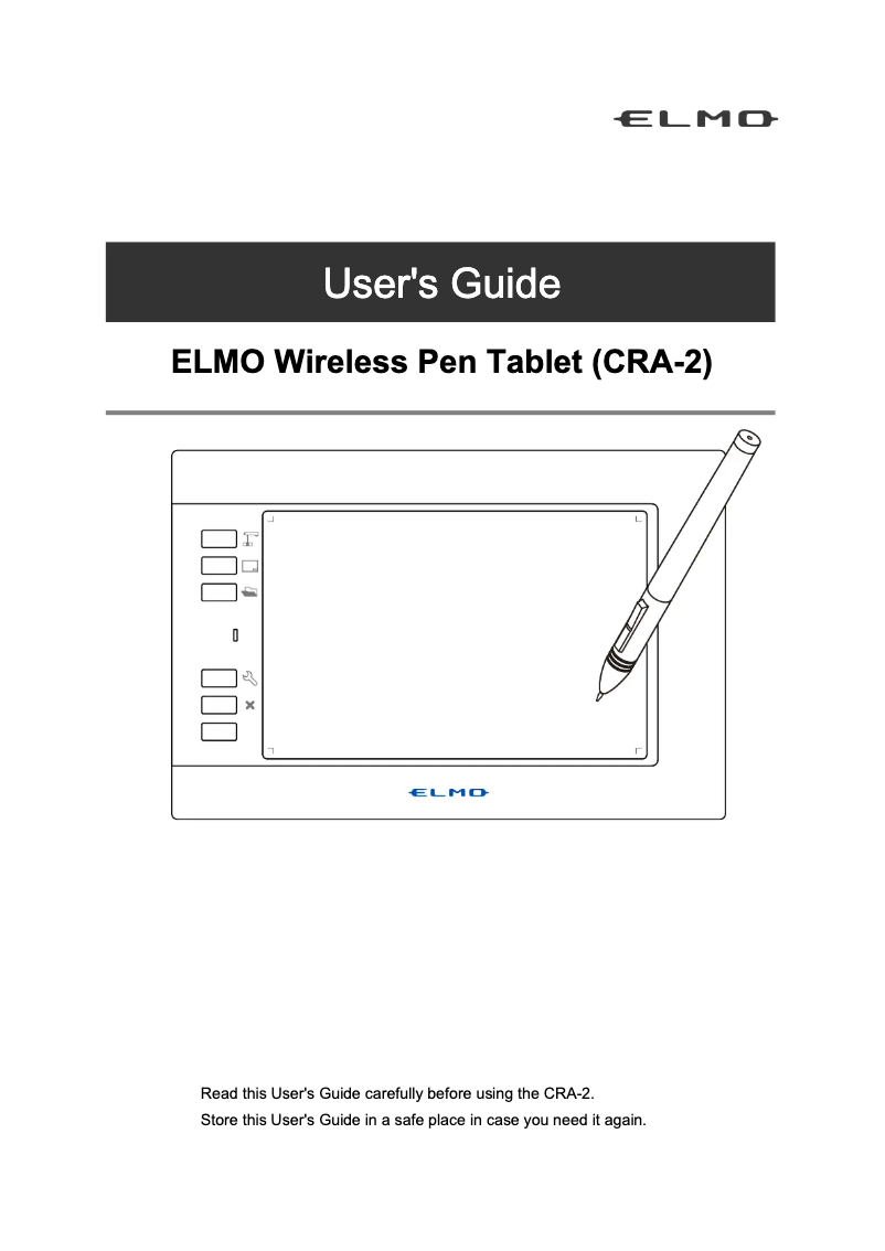 Page n°1 - Manuel utilisateur Elmo CRA-2