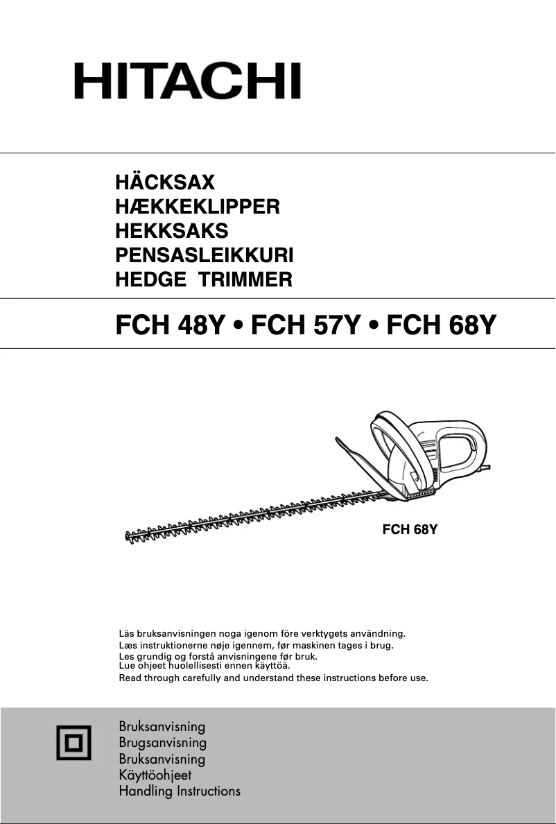 Page 1 of the manual User Manual Hitachi FCH 48Y