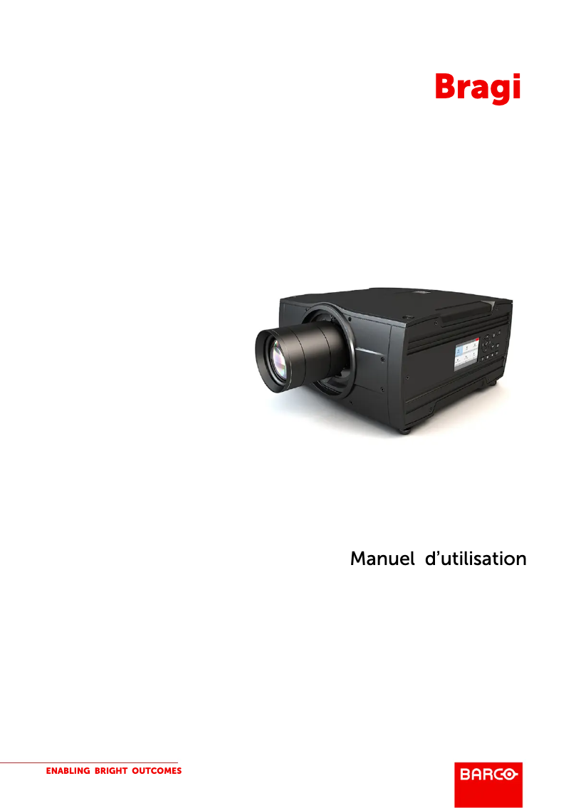 Page n°1 - Manuel utilisateur Barco Bragi CinemaScope