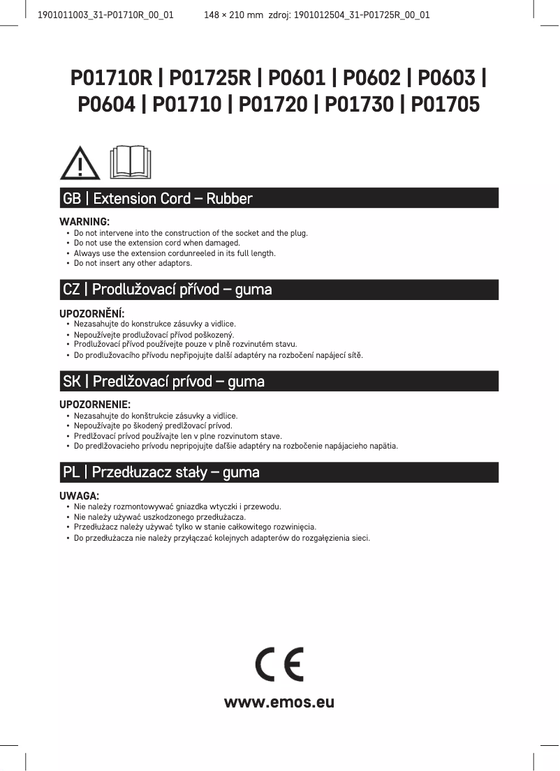 Image de la première page du manuel de l'appareil P01710R