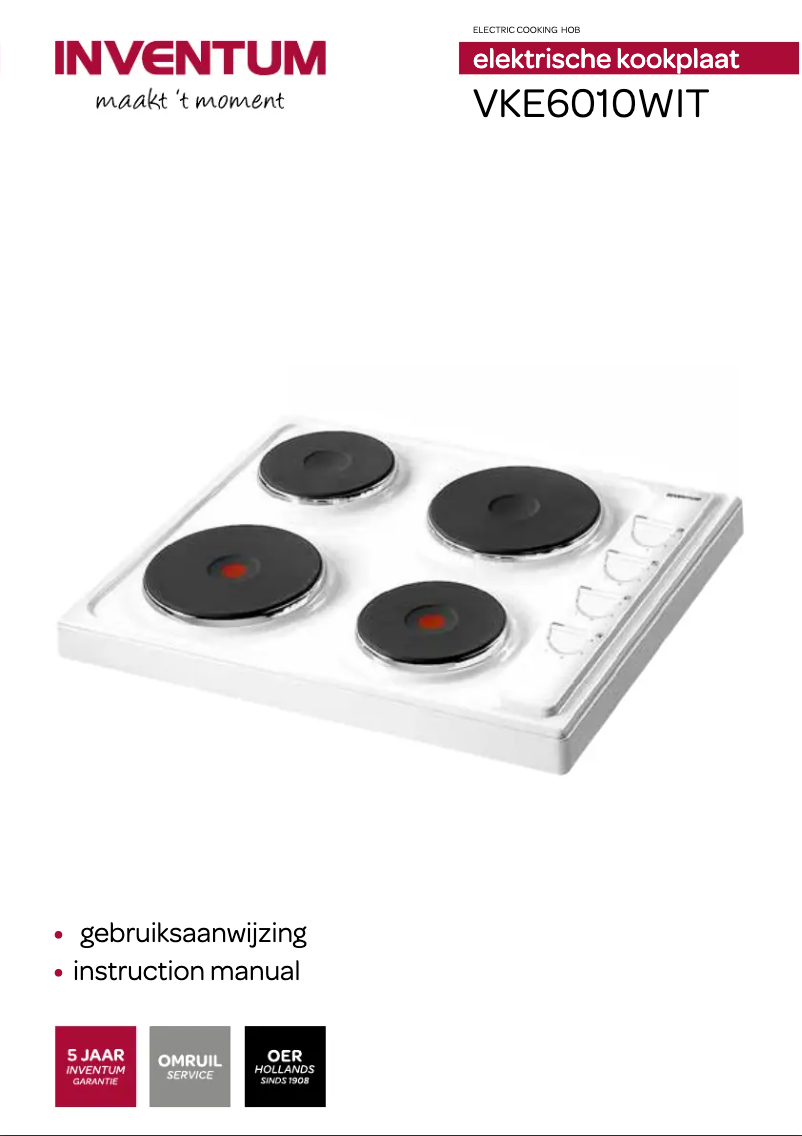 Page n°1 - Manuel utilisateur Inventum VKE6010WIT