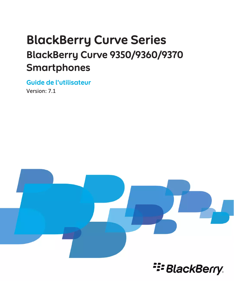 Page n°1 - Manuel utilisateur BlackBerry Curve 9320