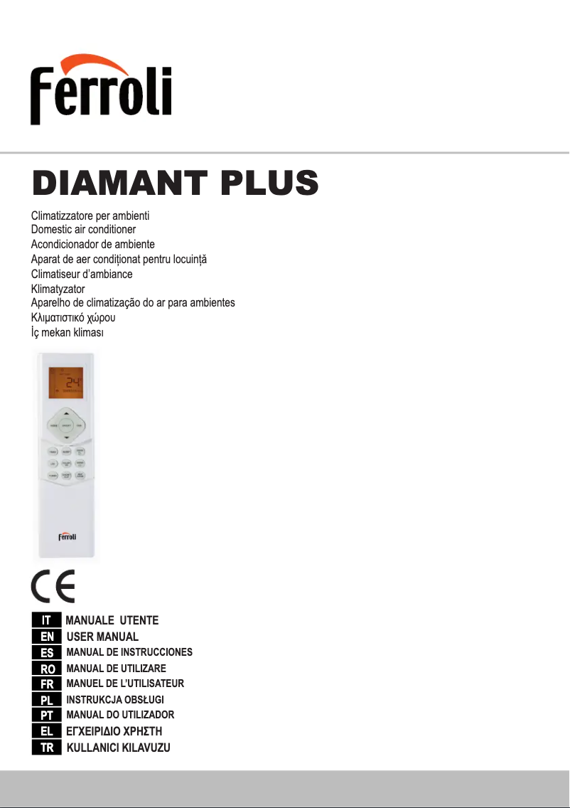 Page n°1 - Manuel utilisateur Ferroli Diamant Plus S