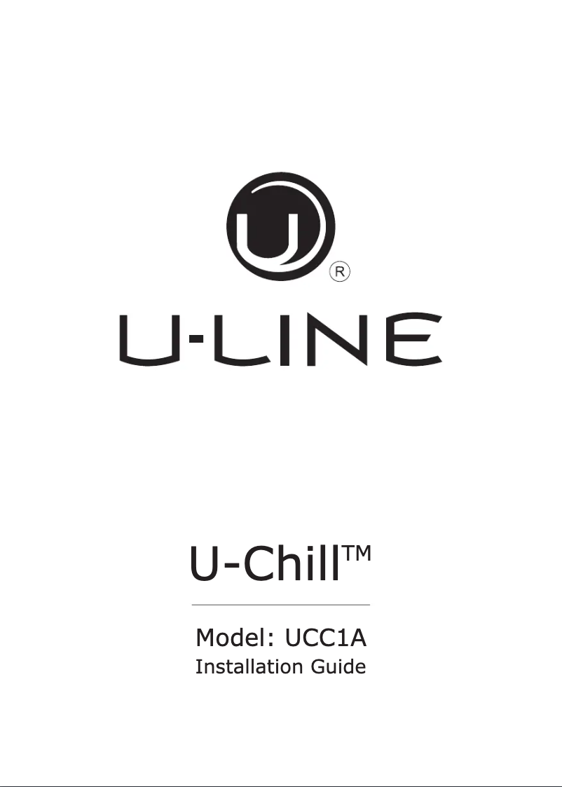 Page n°1 - Guide d'installation U-Line UCC1A
