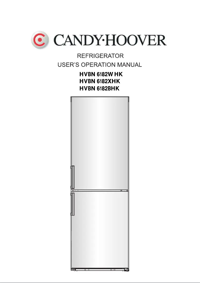 Image de la première page du manuel de l'appareil HVBN 6182XHK