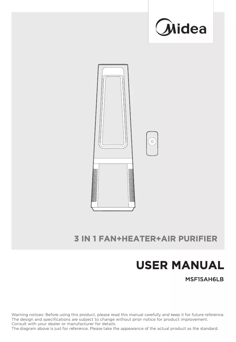 Image de la première page du manuel de l'appareil MSF15AH6LB