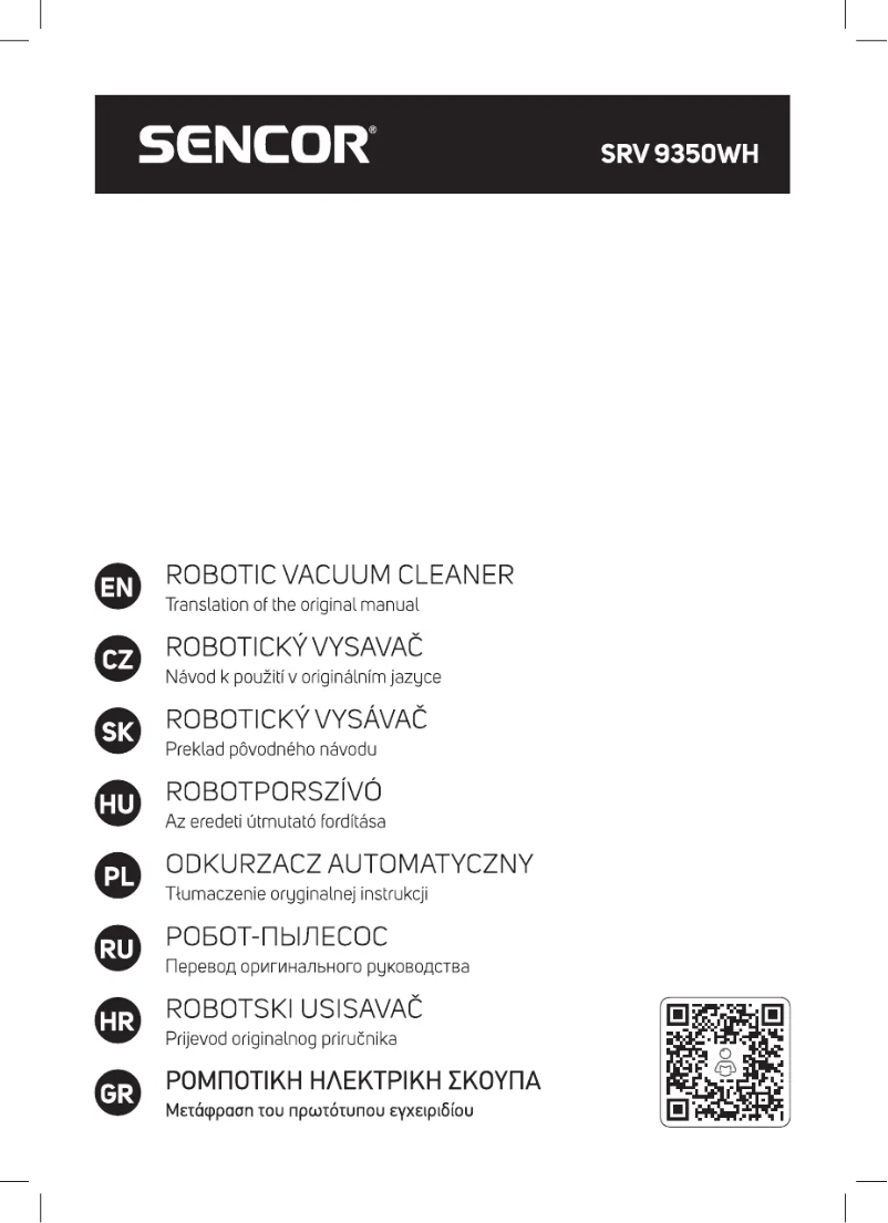 Image de la première page du manuel de l'appareil SRV 9350WH