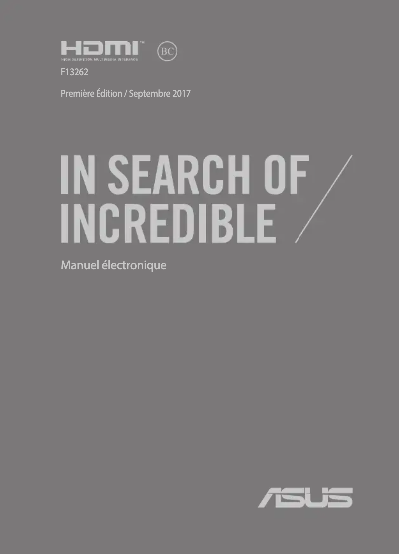 Page n°1 - Manuel utilisateur Asus VivoBook 15 X540