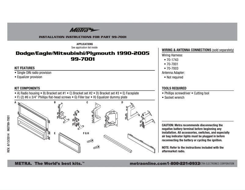Image de la première page du manuel de l'appareil 99-7001