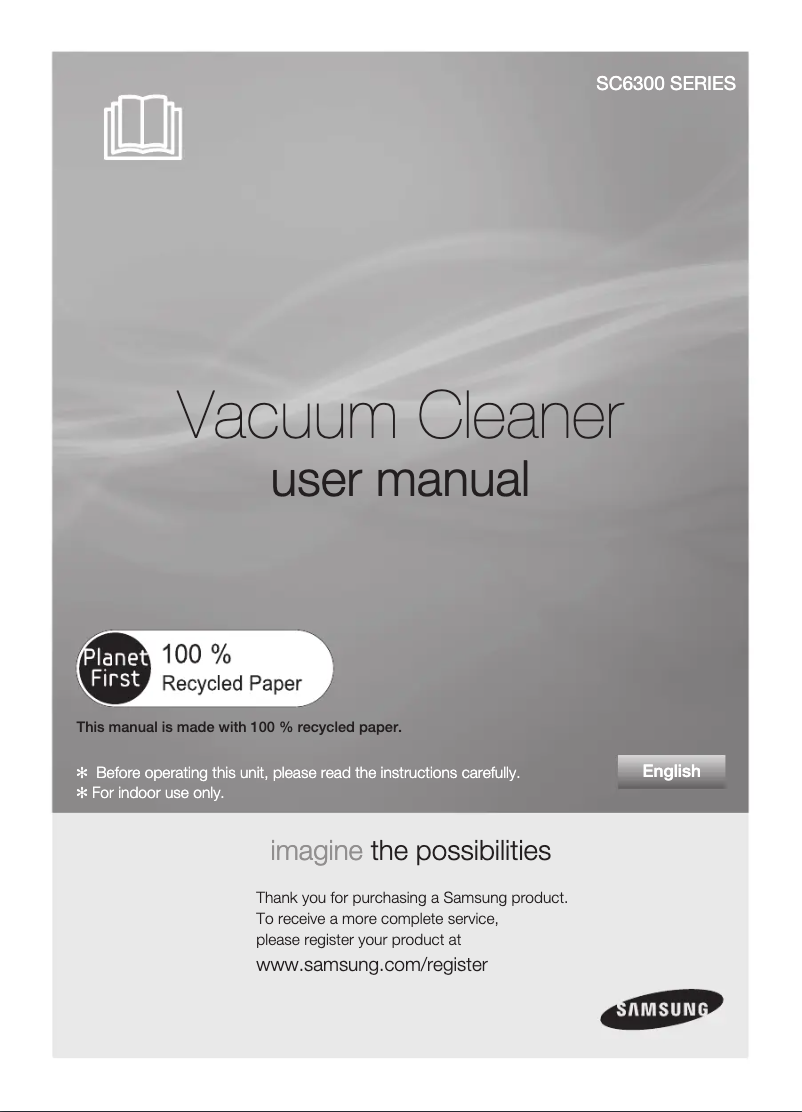 Page 1 de la notice Manuel utilisateur Samsung SC6360