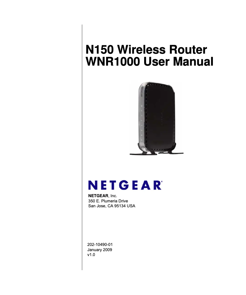 Page 1 de la notice Manuel utilisateur Netgear WNB1100