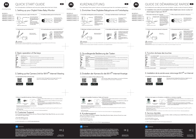 Page n°1 - Manuel utilisateur Motorola MBP853CONNECT-3