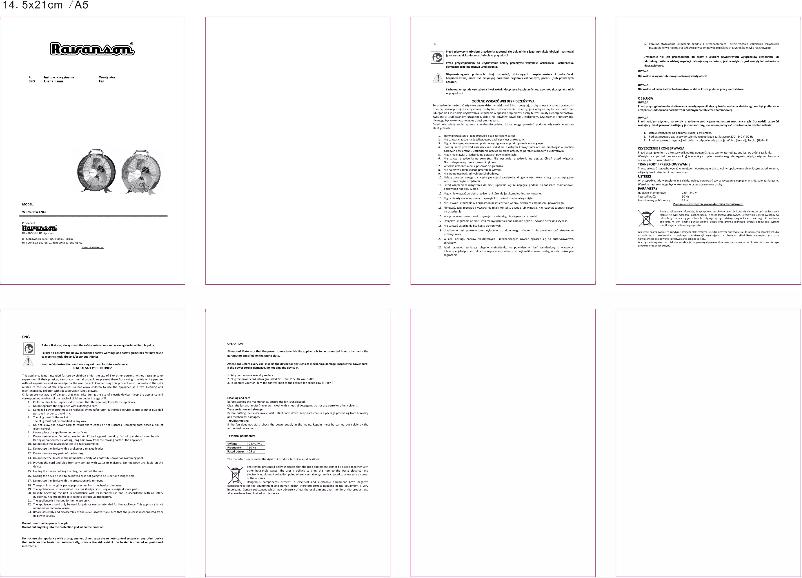 Page n°1 - Manuel utilisateur Ravanson WT-9CZ