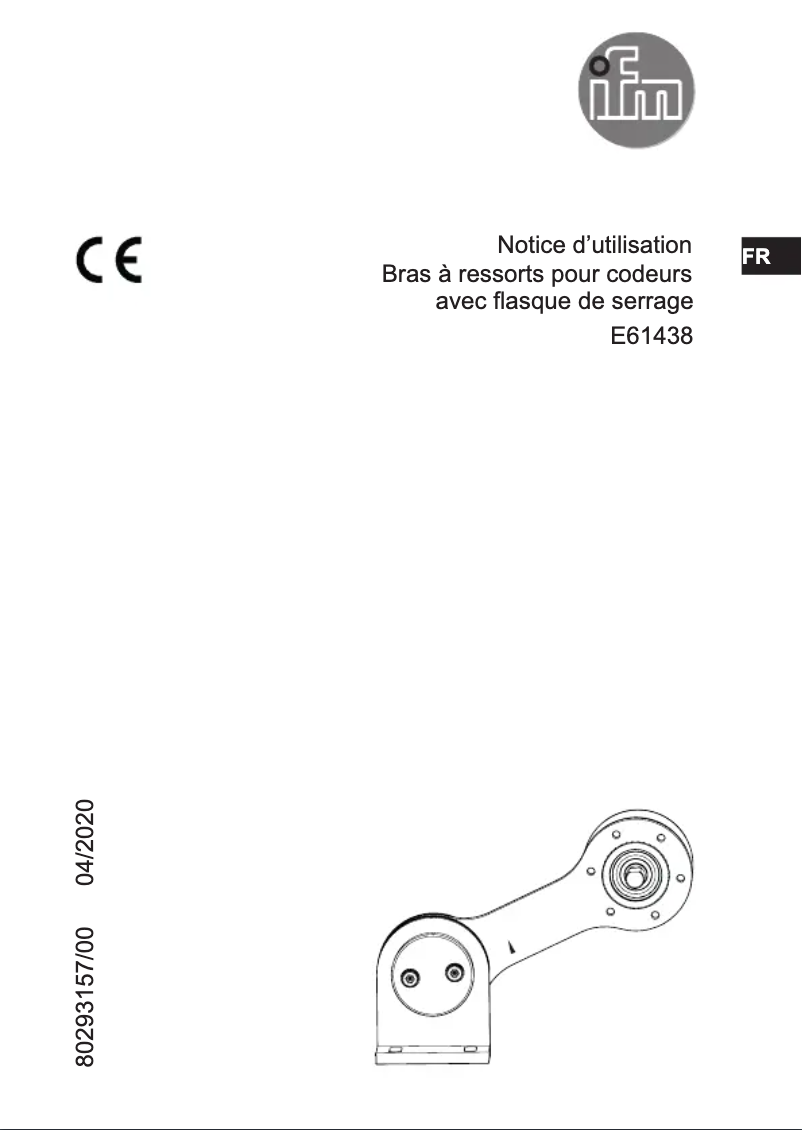 Page 1 de la notice Manuel utilisateur IFM E61438
