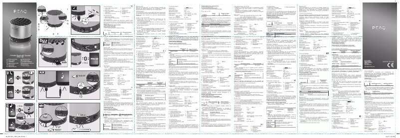 Page 1 de la notice Manuel utilisateur PEAQ PPA11BT-B