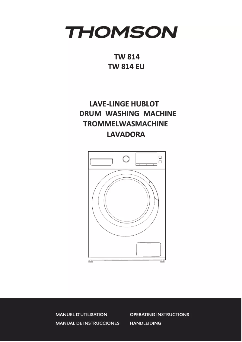 Page n°1 - Manuel utilisateur Thomson TW 814 EU