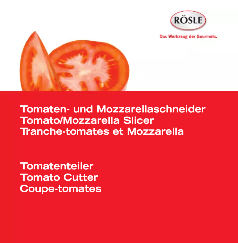 Page n°1 - Manuel utilisateur Rösle 12755