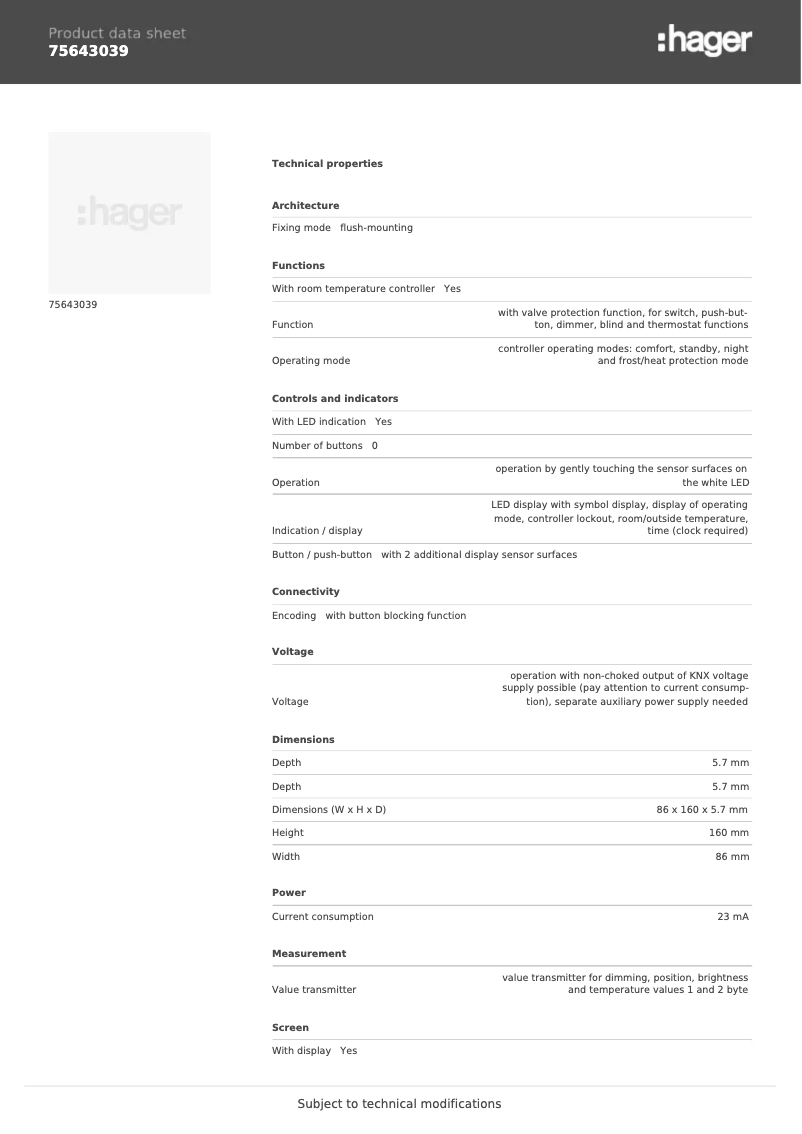 Image de la première page du manuel de l'appareil 75643039