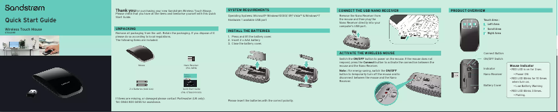 Image de la première page du manuel de l'appareil STOUCH11