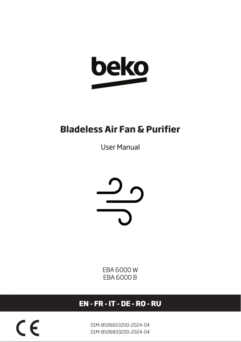 Page 1 de la notice Manuel utilisateur Beko EBA6000W