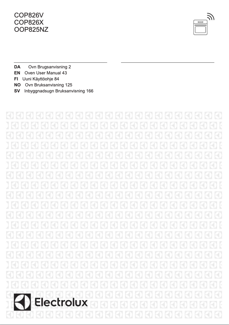Page 1 de la notice Manuel utilisateur Electrolux OOP825NZ