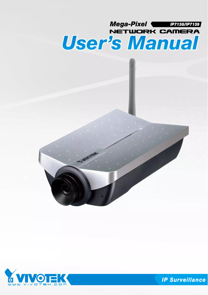 Page n°1 - Manuel utilisateur Vivotek IP7138